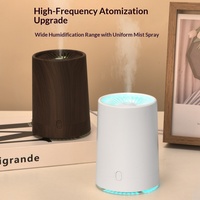 Nouveau Diffuseur d'Arômes Effet Bois pour Maison et Voiture, Type Brume, Alimentation USB, Humidificateur et Désodorisant Automobile Ultrasonique Mécanique à Pulvérisation Automatique
