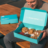 Boîte à biscuits personnalisée en carton alimentaire avec logo imprimé sur mesure, emballage en papier personnalisé
