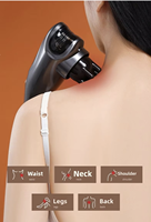 CYANMED Appareil de massage électrique rechargeable pour tapotement des méridiens, 4 points de pression, forme osseuse, pour épaules et nuque en continu