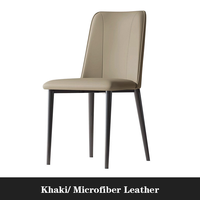 Chaises de salle à manger minimalistes Yazhi Style simple moderne Design minimaliste italien pour la maison Table à manger Hôtel Showroom avec dossier