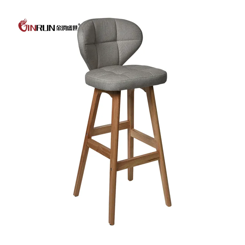 Bar Stools Pu Leather Cover Upholstered Bar Stool With Wooden Bracket