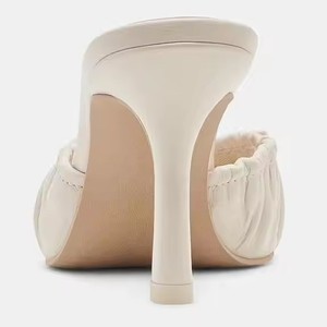 Escarpins à talons fins <span class=keywords><strong>pour</strong></span> femmes 8 cm Bout pointu Volants Dentelle supérieure Design <span class=keywords><strong>Semelle</strong></span> dure Chaussures d'été Hauteur croissante - Product Image 5