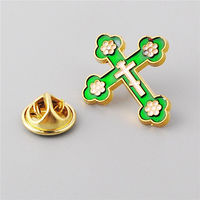 Broche en métal émaillé rigide personnalisée, religieuse et tendance, gravée à la main, créative, pour boucle, badge d'art personnalisé et de collection
