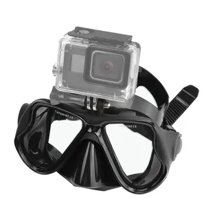 Hot action camera mount snorkeling diving Masks for gopro accessories Anti Fog Anti Leak Soft Silicone Equipment swimming