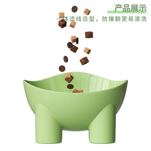 Cat Bowl <b>Elephant</b> Leg Design Macaron Colors Anti Tipping Pet Food Bowl For Cats - Product Image 4