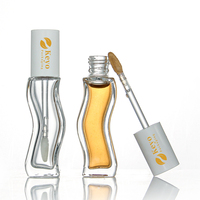 Conteneur de brillant à lèvres blanc épais de 8ml Tubes de brillant à lèvres en verre Logo personnalisé Tube de brillant à lèvres vide Conteneur d'emballage pour baume à lèvres