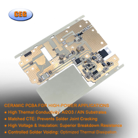 Servicio Profesional de Fabricación Llave en Mano de Placas de Circuito Impreso (PCB) de Cerámica de Doble Cara de Alta Precisión para Proyectos de Comunicaciones