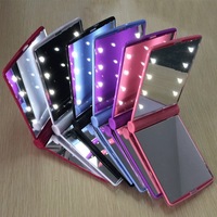 Miroir à main en gros, miroir de maquillage LED de qualité supérieure, miroir de maquillage portable avec lumière LED