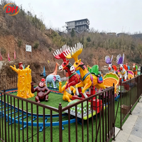 Manège pour enfants : Attraction Chariot de chevaux robuste et personnalisée pour parcs familiaux et aires de jeux nouvellement construites – Équipement d'amusement
