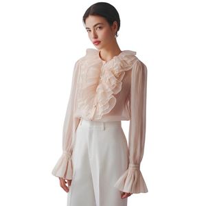 Estilo elegante blusa Amanda paños para mujer nueva tendencia camisa de mujer elegante alta moda señoras Camisas de mujer servicio ODM - Product Image 4