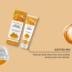 Productos de Cuidado <span class=keywords><strong>Facial</strong></span> de Marca Privada, <span class=keywords><strong>Leche</strong></span> <span class=keywords><strong>Limpiadora</strong></span> Hidratante, Limpiador <span class=keywords><strong>Facial</strong></span> Suave con Cúrcuma - Product Image 5