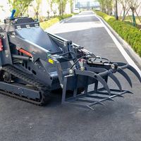 Accessoires de grappin hydraulique pour mini-chargeuse compacte sur chenilles