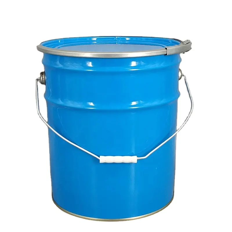 Round Tin Bucket Chemical Barrels 18 Liter Closed Tin BucketsとHoop