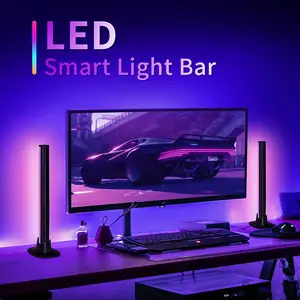 2022 yeni masaüstü Rgb Led ses müzik ritim açık bilgisayar mavi-diş Mini atmosfer lamba ses aktive akıllı LED lamba çubuğu