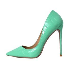 Custom-made <b>Green</b> High Heels for Women Sexy Stiletto Red Bottom <b>Pumps</b> Breathable Fashion Trend Summer Autumn 12cm/10cm/8cm - Product Image 1