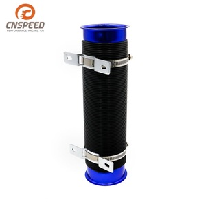Manguera de entrada de aire CNSPEED de 63 mm con abrazadera de aluminio azul para mejora del rendimiento - Product Image 5
