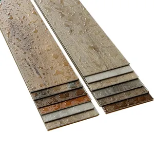 moisture proof pollution free wood-single strip Plastic Tiles Spc Unilin Vinyl Click Plank Flooring for interior