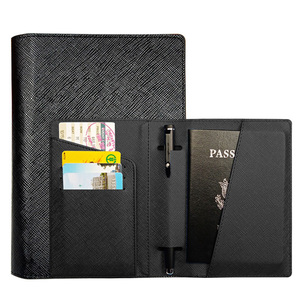 <span class=keywords><strong>Porte</strong></span>-stylo multi-emplacements en cuir PU effet huile, version coréenne, étui <span class=keywords><strong>de</strong></span> passeport tendance, cadeau promotionnel - Product Image 1