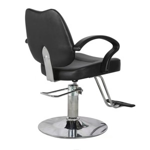 Simple Business Design Barber Chair for Salon and Barber Shop Black Metal Hair Salon Furniture - Product Image 3