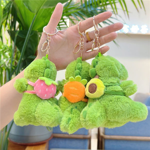 Zaino di dinosauro creativo carino coppia peluche portachiavi <span class=keywords><strong>accessori</strong></span> Super Soft ODM personalizzabile in cotone PP ricamato - Product Image 4
