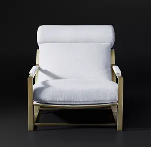 Sassanid Hot Sales Amerikaanse Ontwerp Stijl Enkele Fauteuil Moderne Voor Woninginrichting Luxe <span class=keywords><strong>Milo</strong></span> <span class=keywords><strong>Lounge</strong></span> Stof Stoel - Product Image 3