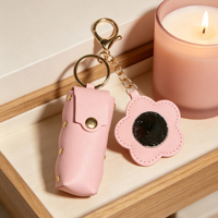 YUBO – Nouvelle Pochette de Voyage Rectangulaire en Cuir PU Mignonne avec Miroir, Trousse à Rouge à Lèvres Portable, Boîte de Rangement Maquillage pour Femmes et Filles
