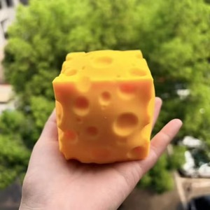 Square Cheese <b>Squishy</b> Creative Soft Slow Rebound Squeeze Stress Relief Toy - Product Image 5