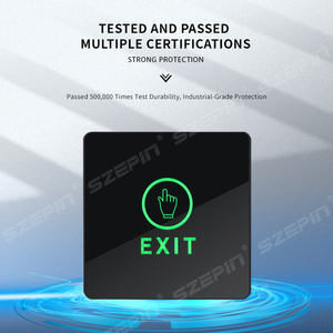 Bouton de sortie à capteur tactile pour contrôle d'accès, avec LED, à montage en surface, pour système de contrôle d'accès - Product Image 5