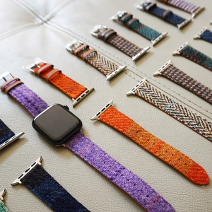 Bracelets de montre en tweed Harris de couleur personnalisée pour <span class=keywords><strong>bracelet</strong></span> de montre <span class=keywords><strong>apple</strong></span> <span class=keywords><strong>bracelet</strong></span> de montre intelligente pour femmes hommes - Product Image 3