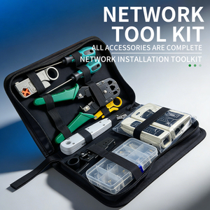 Kit de réparation et d'entretien <span class=keywords><strong>informatique</strong></span> pour câbles coaxiaux, ensemble d'outils de réparation de réseaux - Product Image 1