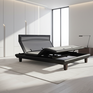 Cama Eléctrica Ajustable Moderna Nisco con Control Remoto para Muebles de Hogar en Dormitorio, Sala de Estar o Apartamento, Estructura de Metal - Product Image 1