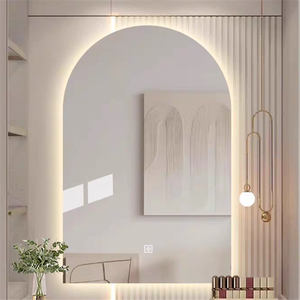 Ce certificata all'ingrosso grandi specchi liberi di rame specchietti d'argento 3 colori arco dimmerabile <span class=keywords><strong>specchio</strong></span> LED sulla parete - Product Image 1