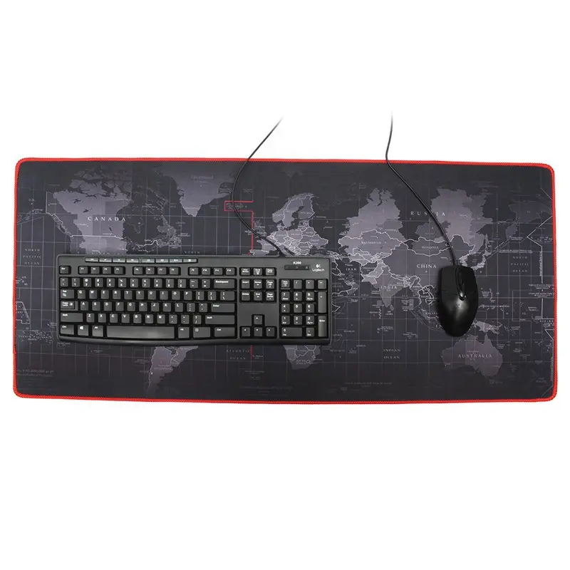 Honcam Estesa XXL Gaming Mouse Pad Portatile Grande Scrivania Pad Non Rilievo di Slittamento Resistente All'acqua di Base In Gomma Mappa Del Mondo di Gioco Del Mouse pad