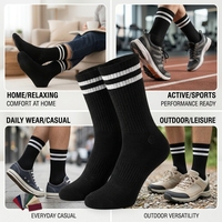 Chaussettes décontractées pour hommes, design personnalisé OEM, rayées, en coton peigné de qualité supérieure, douces, respirantes, chaussettes d'été pour hommes
