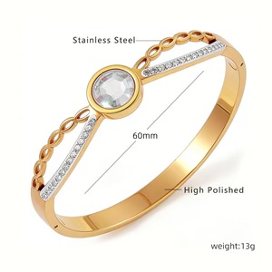 ซื้อเครื่องประดับสแตนเลสคุณภาพสูงแบบขายส่ง รวมถึงกำไลข้อมือสแตนเลสประดับด้วยหินเซอร์โคเนียม - Product Image 4