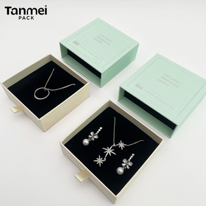 Caja de Joyería de Papel con Logotipo Personalizado para Anillos, Aretes, Pulseras, Colgantes y Collares, Empaque Premium - Product Image 5