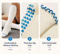 Chaussettes de yoga à volants pour femmes de haute qualité, design personnalisé, antidérapantes, chaussettes de fitness, chaussettes de pilates, logo personnalisé