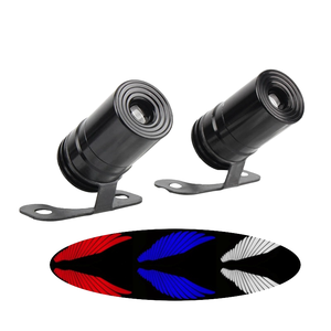 Pantalla LED Universal Xtx para Motocicleta, Proyector Inferior con Diseño de Alas de Ángel Azules, para Scooter, Cafe Racer, ADV, ATV, Motocross - Product Image 1