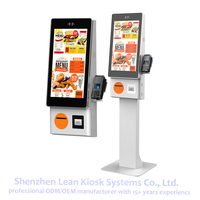 Terminal de point de vente tactile Android/Linux de 23,8 pouces pour commande automatique, kiosque numérique de paiement en libre-service avec options SDK et OEM