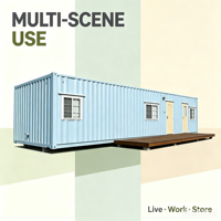 Kit de maisonnette en acier économique, maison conteneur, pièce préfabriquée mobile rentable, cabane modulaire pour l'amélioration de la maison en DIY