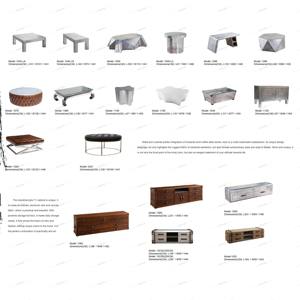 Тумба под телевизор, прикроватная тумба, мебель для гостиной, 3 ящика, 5+ отделений, в американском ретро-стиле, медиа-консоль, деревянный каркас, OEM/ODM - Product Image 6