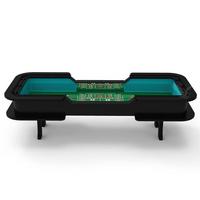 Table de jeu de dés de casino de qualité supérieure en bois massif YH de 10 pieds, table de jeu de craps de luxe, table de jeu de dés personnalisée, table de jeu de hasard avec pieds en H à vendre