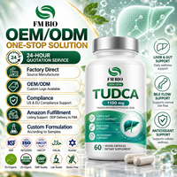 Capsules végétales TUDCA en marque blanche, capsules d'acide tauroursodésoxycholique TUDCA, supplément alimentaire personnalisé OEM ODM, approvisionnement en vrac