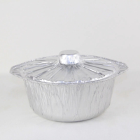 Ensemble de casseroles en aluminium, récipient de camping portable avec couvercle, résistant au four et de qualité alimentaire pour la cuisine en plein air