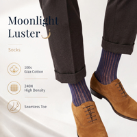 Chaussettes habillées fines pour hommes, personnalisables avec logo, couleur unie haut de gamme, légères, respirantes, écologiques, imprimées par transfert thermique, mi-mollet