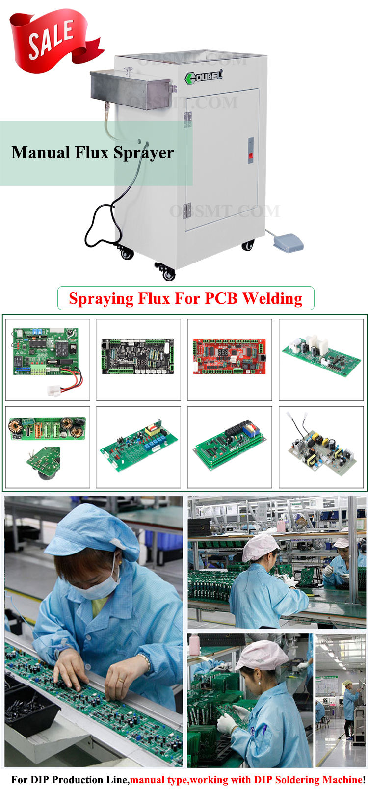 Pulverizador de flujo de soldadura manual, máquina de soldadura
