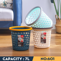 Vente en gros en Chine de poubelles en plastique épaissi de 7 L, poubelle à papier pour la cuisine ou le bureau