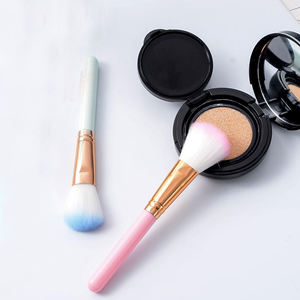 2024 nuevo estilo OEM logotipo personalizado mujer cosmético rubor en polvo brocha de maquillaje BabyPink azul pelo suave belleza esencial brocha de afeitar - Product Image 5
