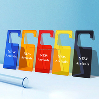 Panneau de table promotionnel créatif et écologique en acrylique noir style fanion A5/A6, imprimé UV, pour affichage intérieur/extérieur DR
