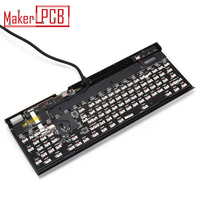 OEM ODM Papan Sirkuit Keyboard Mekanik PCB 60% 80% 65% 75% Rgb Hot Swap Produsen Pcba Papan Sirkuit PCB